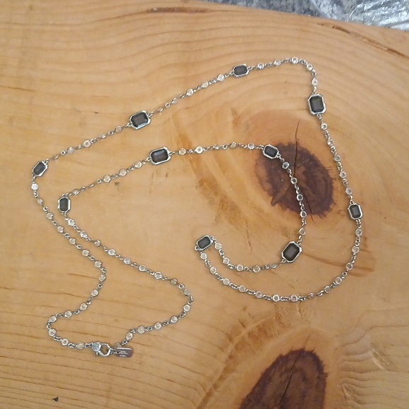 Ralph Lauren Elegant Silver and Black Crystal Women's Necklace - Picture 5 of 5